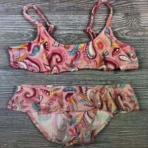 Paisley Pink Kids Swim Bikini